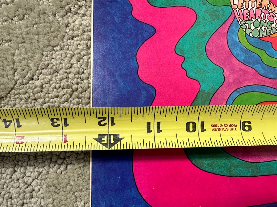 Just Added - Vintage Capital Records Psychedelic Promotional Poster Featuring The Beatles, The Beach Boys And Other Capital Record Label Bands 12.5' X 20.5' [Photo 9]