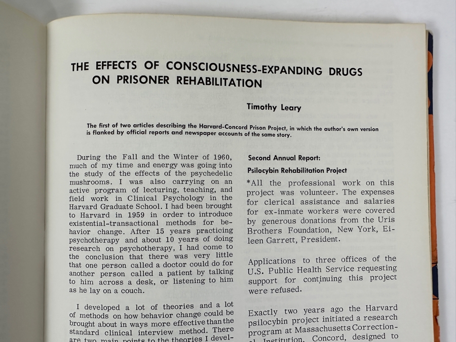 Just Added - Pair Of Vintage 1969 First Edition Psychedelic Review Magazines, Issue #10 Featuring Article By Timothy Leary [Photo 9]