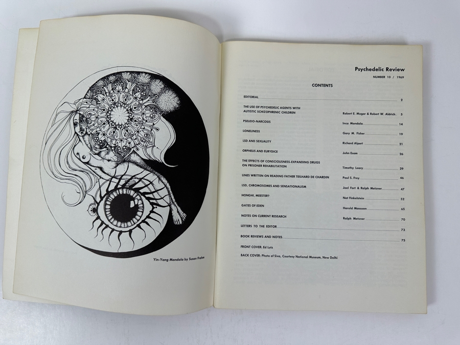 Just Added - Pair Of Vintage 1969 First Edition Psychedelic Review Magazines, Issue #10 Featuring Article By Timothy Leary [Photo 5]