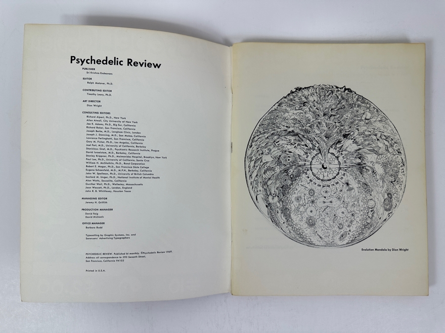 Just Added - Pair Of Vintage 1969 First Edition Psychedelic Review Magazines, Issue #10 Featuring Article By Timothy Leary [Photo 2]