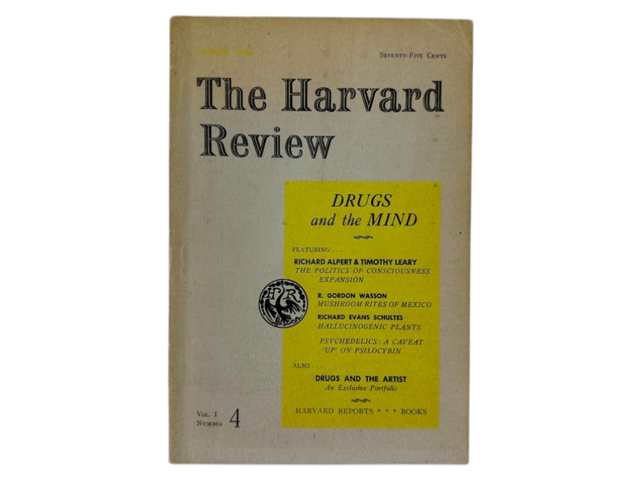 Just Added - Vintage 1963 The Harvard Review: Drugs And The Mind. Features Richard Alpert & Timothy Leary On Consciousness Expansion, Plus Articles On Psychedelics And Hallucinogenic Plants