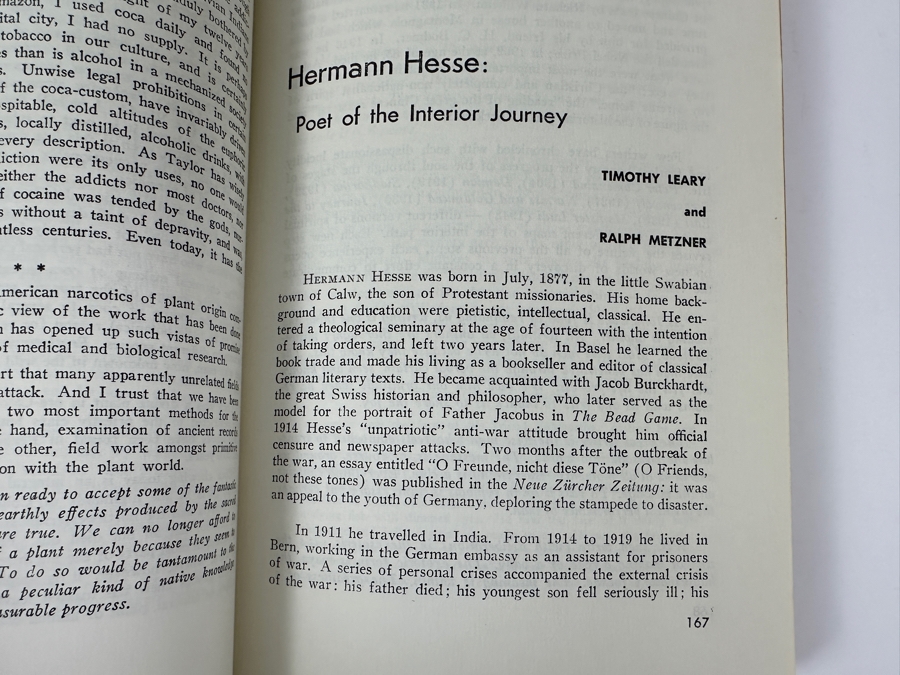Just Added - Vintage 1963 Psychedelic Review Vol. 1 No. 2 Featuring Article By Timothy Leary [Photo 8]
