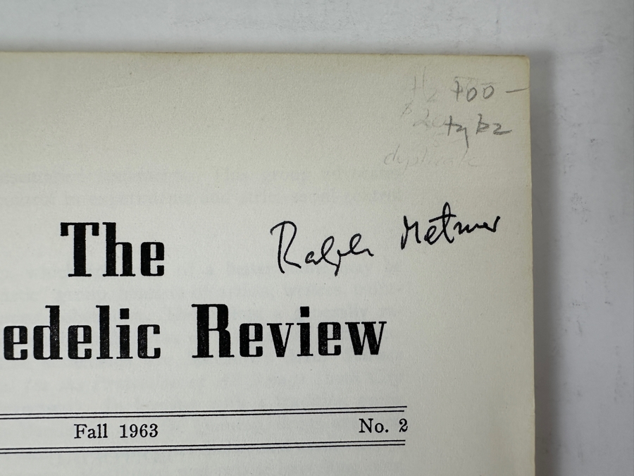 Just Added - Vintage 1963 Psychedelic Review Vol. 1 No. 2 Featuring Article By Timothy Leary [Photo 6]
