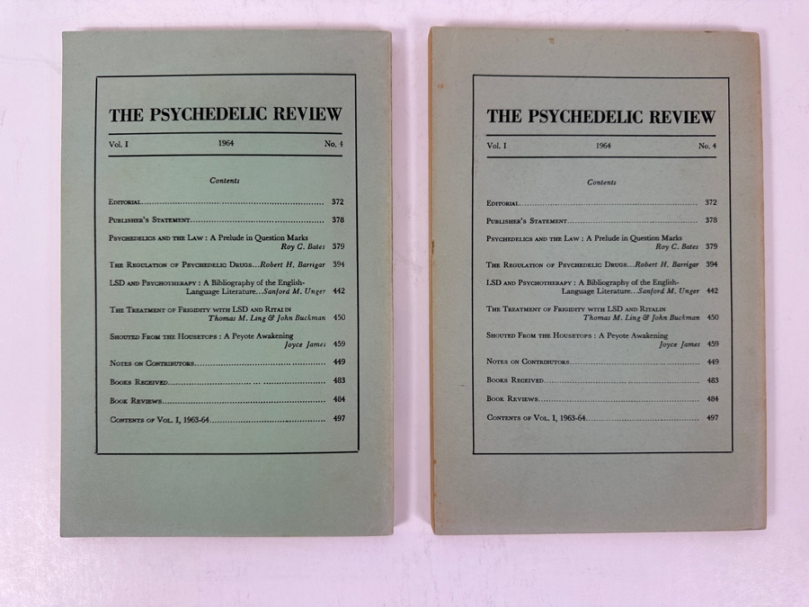 Just Added - Pair Of Vintage 1964 Psychedelic Reviews, Vol. 1 No. 4 [Photo 6]