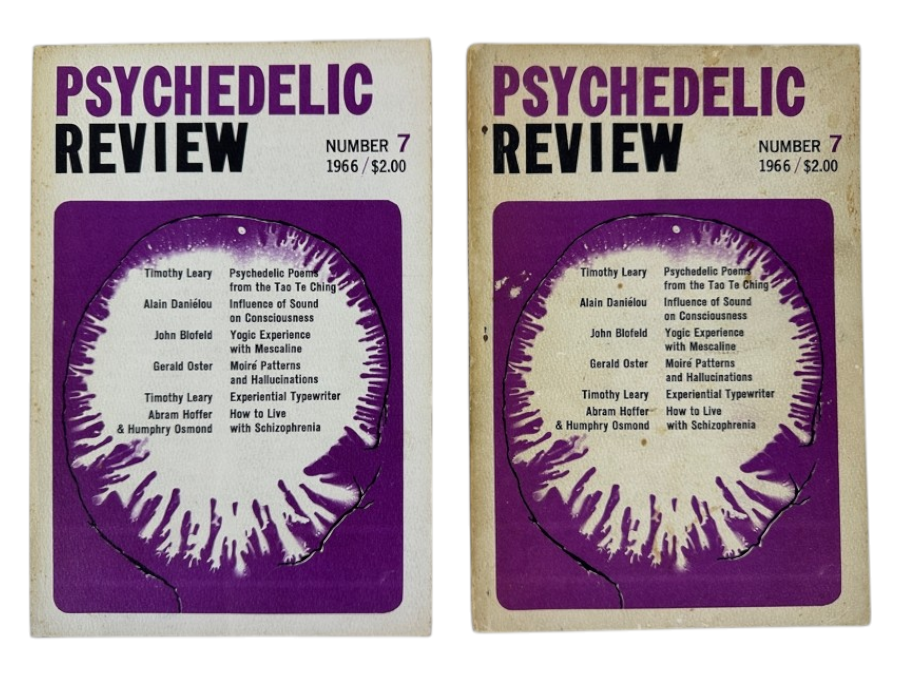 Just Added - Pair Of Vintage 1966 Psychedelic Review Journals Number 7 Featuring Articles On Consciousness, Mescaline, Hallucinations, & Schizophrenia