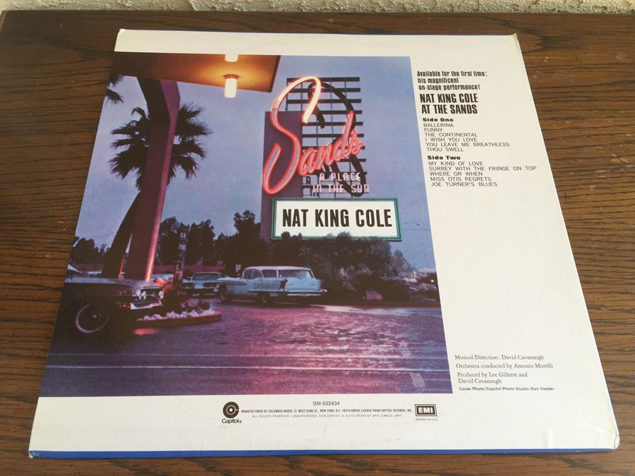 Nat King Cole ‎- At The Sands - Capitol Records ‎- SM 502434 [Photo 2]
