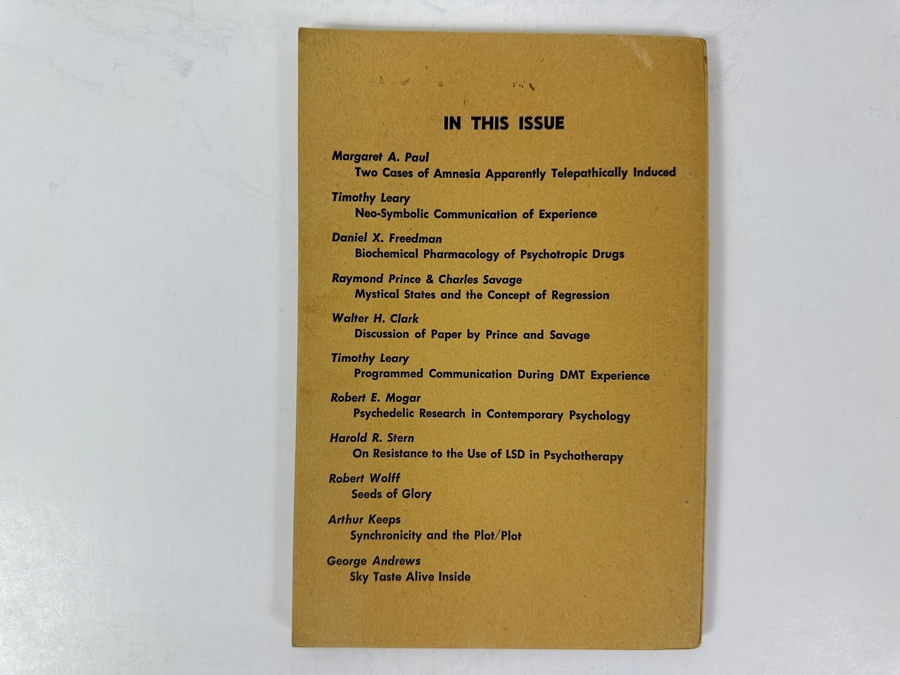 Just Added - Vintage 1966 Psychedelic Review Journal, Number 8 Featuring Articles By Timothy Leary [Photo 6]