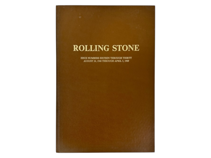 Just Added - Vintage Hardcover Bound Rolling Stone: Issue Numbers Sixteen Through Thirty, August 24, 1968 Through April 5, 1969