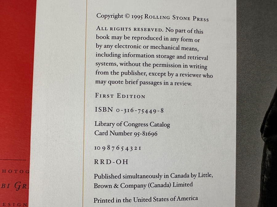 Just Added - Vintage 1995 First Edition Hardcover Book: Jerry Garcia's Story By Rolling Stone [Photo 7]