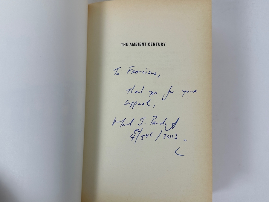 Just Added - SIGNED COPY - Paperback Book The Ambient Century By Mark Prendergast. A Journey Through Electronic Music's Evolution From Mahler To Moby. Introduction By Brian Eno. Signed By Mark Prendergast [Photo 5]