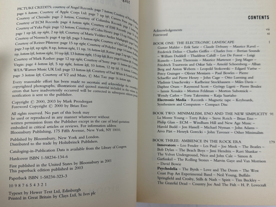 Just Added - SIGNED COPY - Paperback Book The Ambient Century By Mark Prendergast. A Journey Through Electronic Music's Evolution From Mahler To Moby. Introduction By Brian Eno. Signed By Mark Prendergast [Photo 7]
