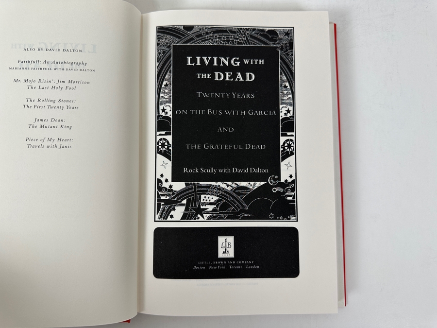 Just Added - Vintage 1996 First Edition Hardcover Book 'Living With The Dead' - Rock Scully's Memoir Of Twenty Years On The Bus With The Grateful Dead [Photo 2]