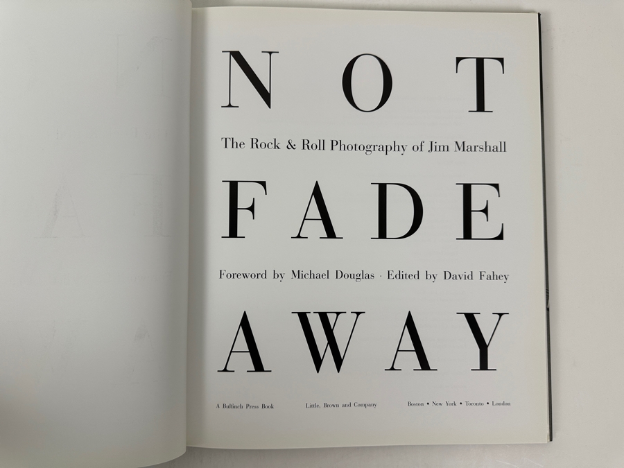 Just Added - 1997 First Edition Hardcover Book Not Fade Away: A Rock & Roll Photography Book By Jim Marshall [Photo 3]