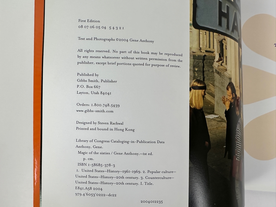 Just Added - 2004 First Edition Paperback Book Magic Of The Sixties By Gene Anthony [Photo 3]