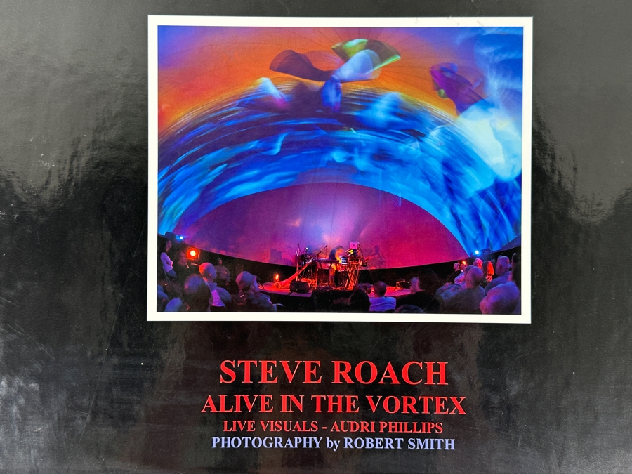 Just Added - SIGNED COPY 2015 Hardcover Book 'Steve Roach: Alive In The Vortex' Photo Book Features Immersive Live Visuals By Audri Phillips - Photography By Robert Smith [Photo 3]