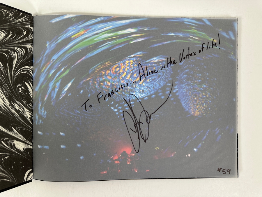 Just Added - SIGNED COPY 2015 Hardcover Book 'Steve Roach: Alive In The Vortex' Photo Book Features Immersive Live Visuals By Audri Phillips - Photography By Robert Smith [Photo 2]