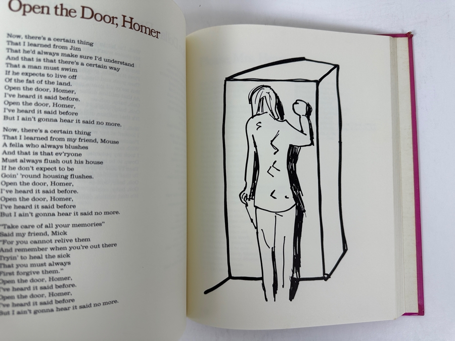 Just Added - 1973 First Edition Hardcover Book Writings And Drawings By Bob Dylan Featuring His Lyrics And Artwork [Photo 6]
