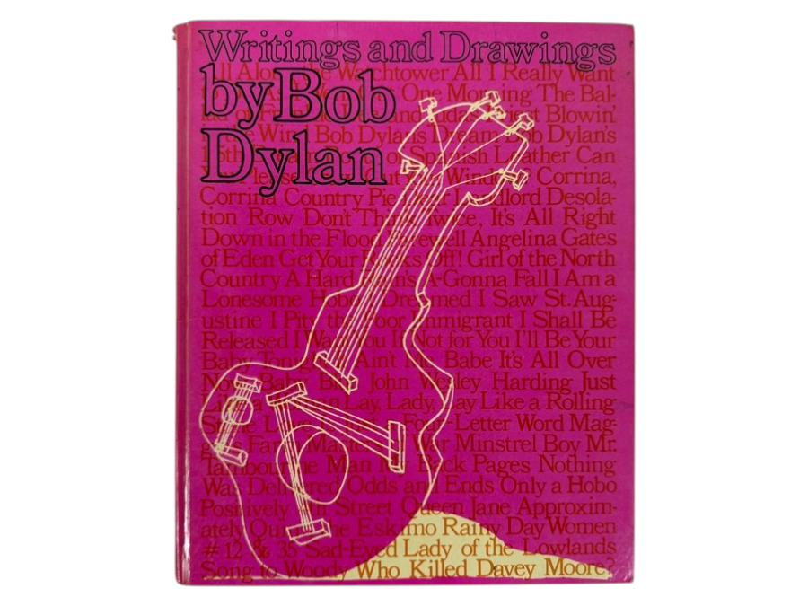 Just Added - 1973 First Edition Hardcover Book Writings And Drawings By Bob Dylan Featuring His Lyrics And Artwork