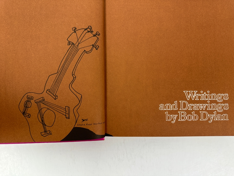 Just Added - 1973 First Edition Hardcover Book Writings And Drawings By Bob Dylan Featuring His Lyrics And Artwork [Photo 2]