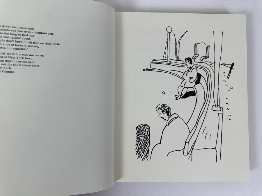 Just Added - 1973 First Edition Hardcover Book Writings And Drawings By Bob Dylan Featuring His Lyrics And Artwork [Photo 4]