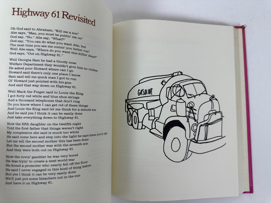 Just Added - 1973 First Edition Hardcover Book Writings And Drawings By Bob Dylan Featuring His Lyrics And Artwork [Photo 7]