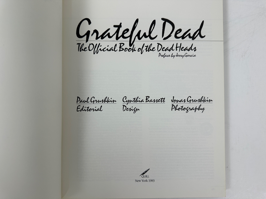 Just Added - 1983 First Edition Paperback Book Grateful Dead: The Official Book For Deadheads [Photo 2]