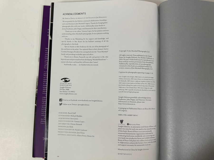 Just Added - 2014 First Edition Hardcover Book The Haight: Love, Rock And Revolution - Joel Selvin's Text And Jim Marshall's Iconic Photography [Photo 8]