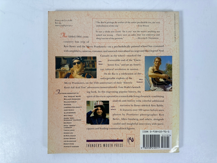 Just Added - 1990 First Printing Paperback Book On The Bus: Ken Kesey's Merry Pranksters, Counterculture, And Electric Kool-Aid Tests 25th Anniversary Edition [Photo 7]
