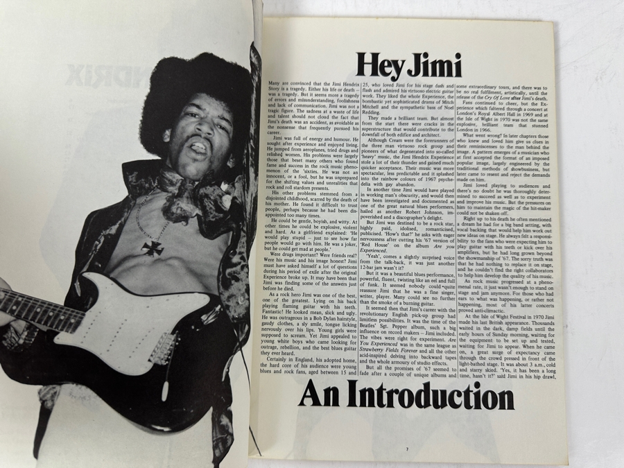 Just Added - 1973 Softcover Book Hendrix: A Biography By Chris Welch [Photo 5]