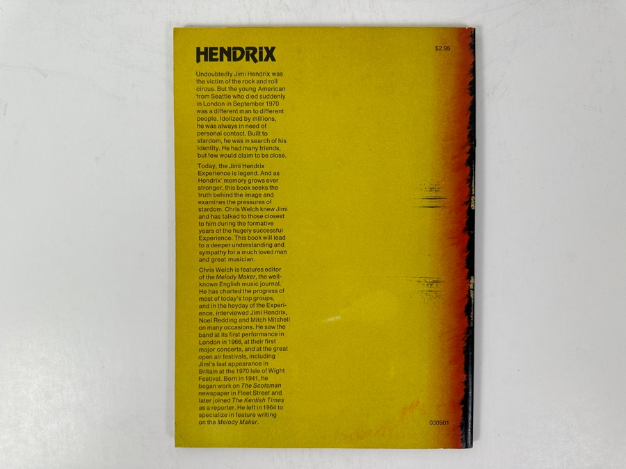 Just Added - 1973 Softcover Book Hendrix: A Biography By Chris Welch [Photo 6]
