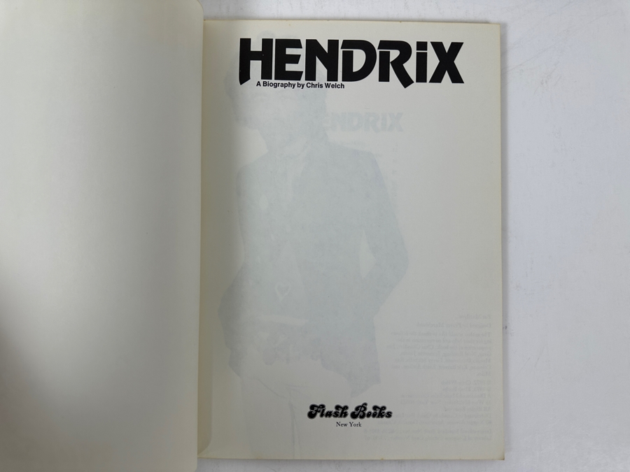 Just Added - 1973 Softcover Book Hendrix: A Biography By Chris Welch [Photo 2]