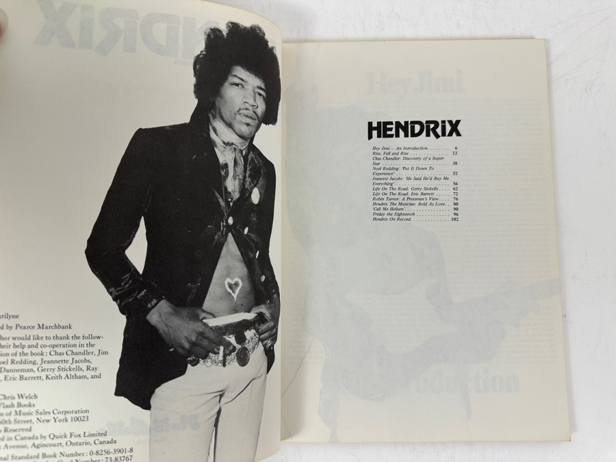 Just Added - 1973 Softcover Book Hendrix: A Biography By Chris Welch [Photo 3]