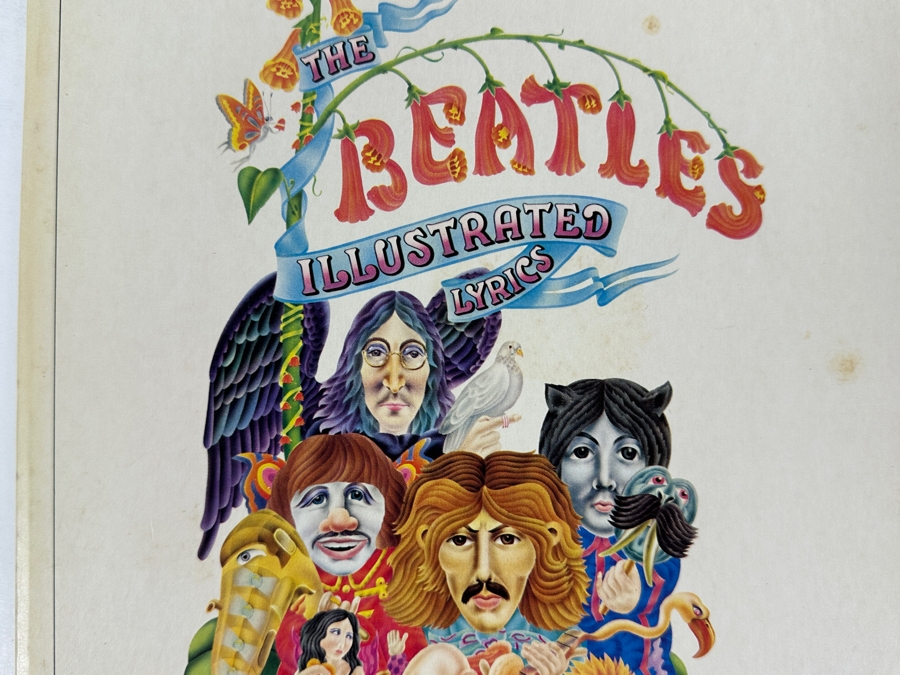 Just Added - Vintage 1972 First Dell Edition Paperback Book The Beatles Illustrated Lyrics - Dell Special - A Collection Of Illustrated Song Lyrics By The Iconic Band Edited By Alan Aldridge [Photo 2]