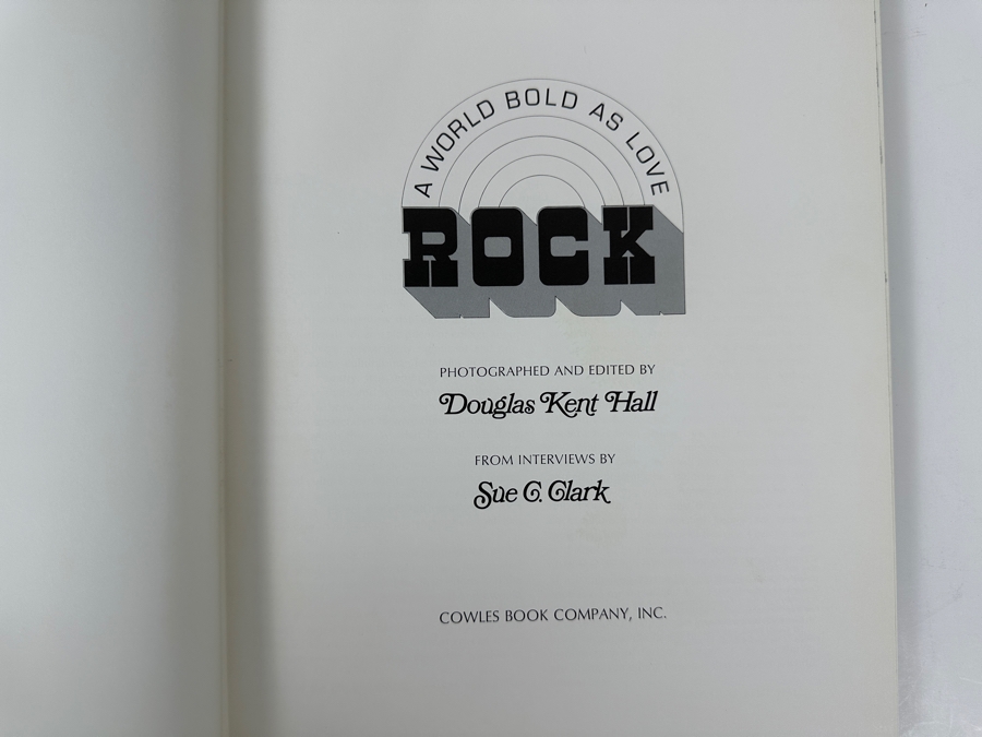 Just Added - Vintage 1970 First Edition Hardcover Book A World Bold As Love Rock - Explores Rock Music, Culture, And Its Live Performers Through Dynamic Photography [Photo 2]