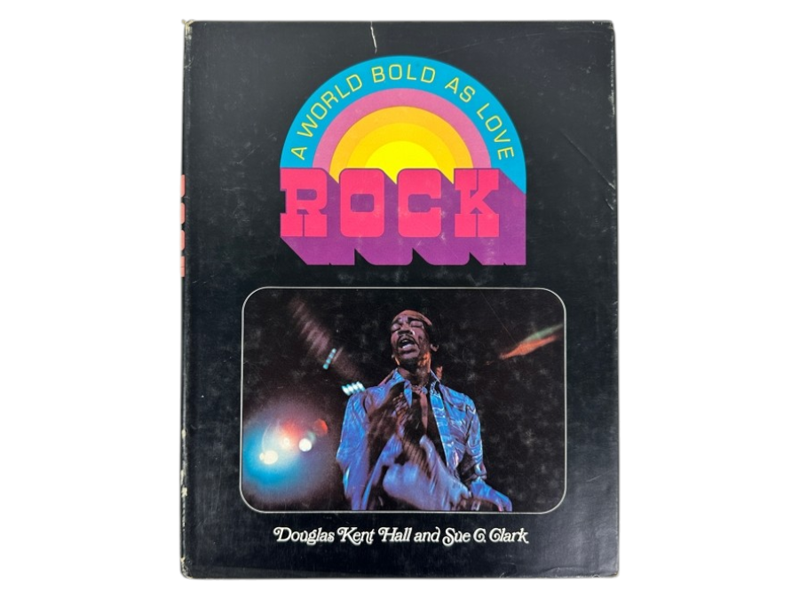 Just Added - Vintage 1970 First Edition Hardcover Book A World Bold As Love Rock - Explores Rock Music, Culture, And Its Live Performers Through Dynamic Photography