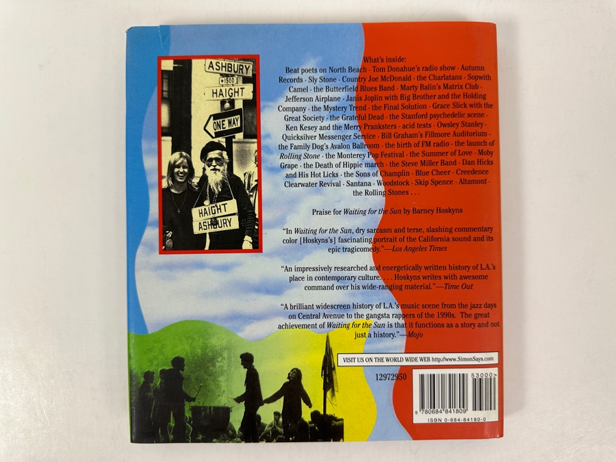 Just Added - 1997 First Edition Hardcover Book Beneath The Diamond Sky Haight-Ashbury 1965-1970 Written By Barney Hoskyns [Photo 7]