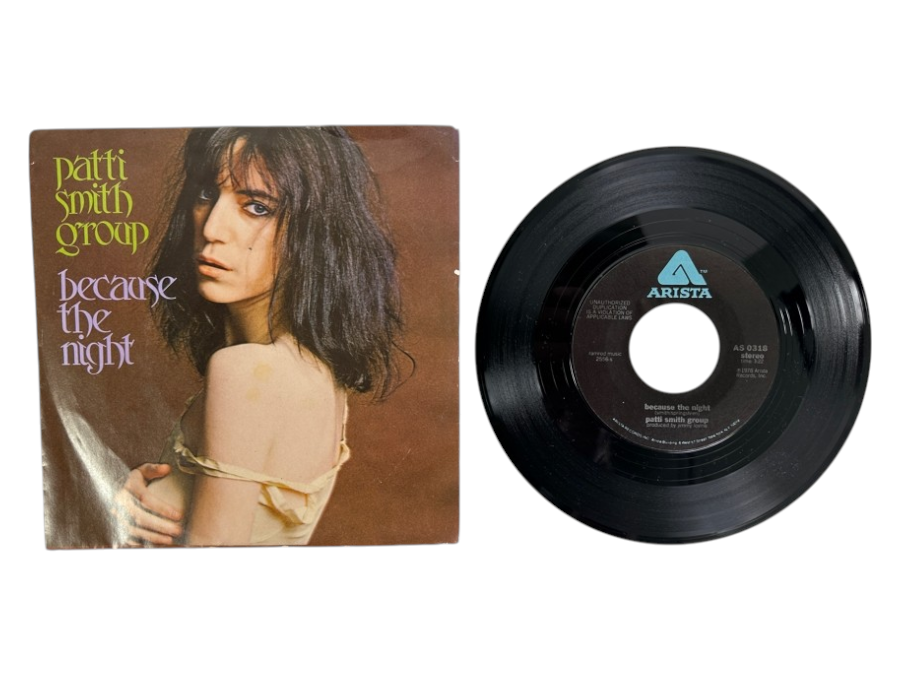 Just Added - Vintage 1978 Patti Smith Group's 'Because The Night' 45 RPM Single Arista Records AS 0318
