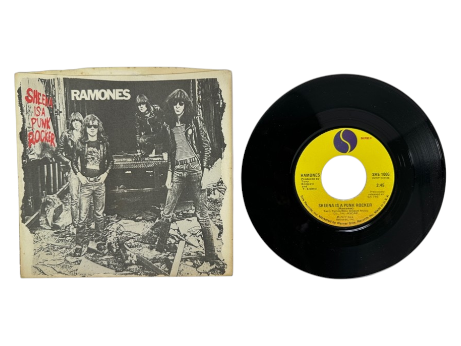 Just Added - Ramones 'Sheena Is A Punk Rocker' 45 RPM Vinyl Record Sire Records - SRE 1006