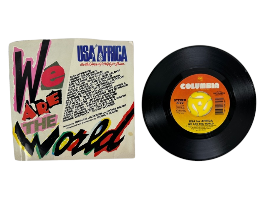 Just Added - Columbia US7-04839 'USA For AFRICA: We Are The World' 45 RPM Vinyl Record