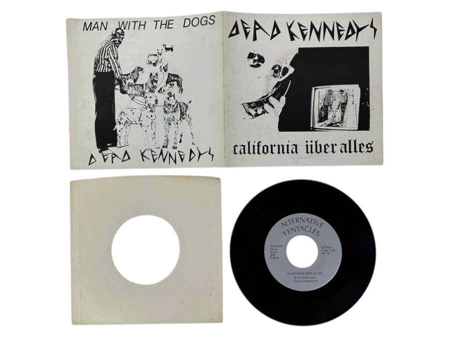 Just Added - Vintage 1979 Dead Kennedys 'California Uber Alles' Single Features A Gatefold Sleeve Alternative Tentacles 95-41 45 RPM Vinyl Record