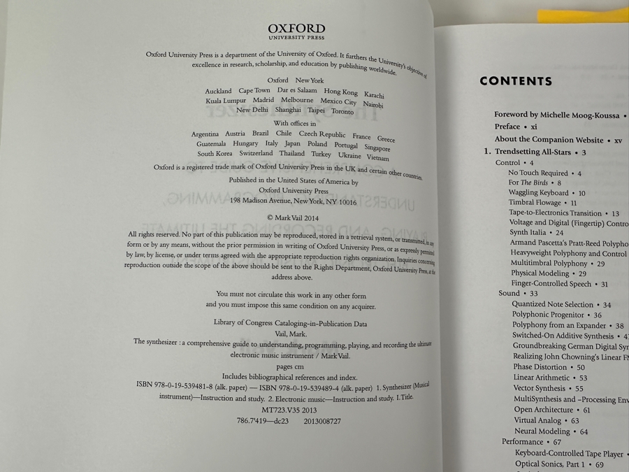 Just Added - 2014 Softcover Book 'The Synthesizer' By Mark Vail - A Comprehensive Guide For Understanding, Programming, Playing, And Recording The Ultimate Electronic Music Instrument [Photo 3]