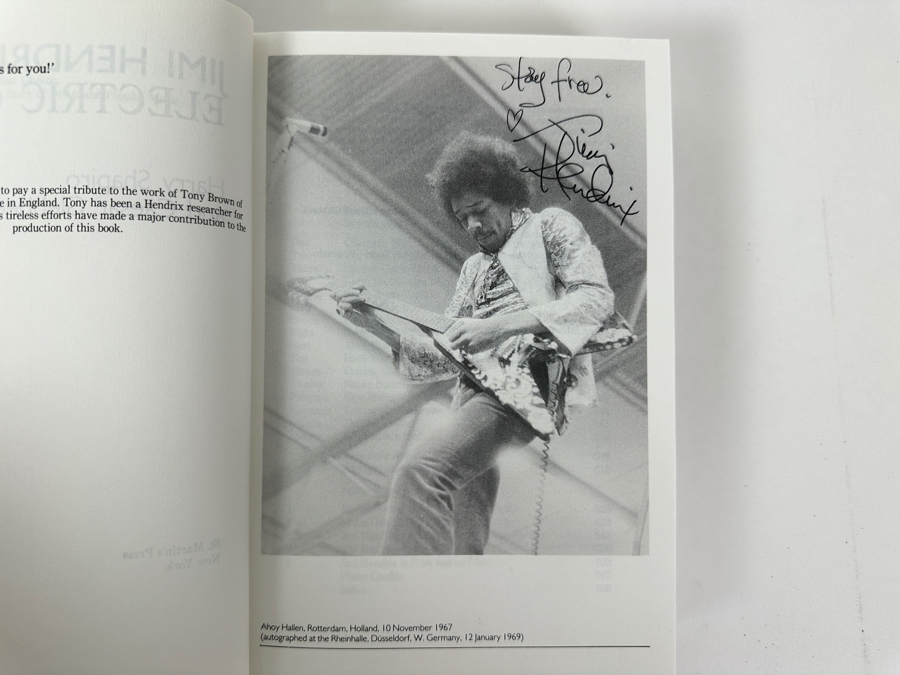 Just Added - 1991 First U.S. Edition Hardcover Book Jimi Hendrix's 'Electric Gypsy' Biography [Photo 3]