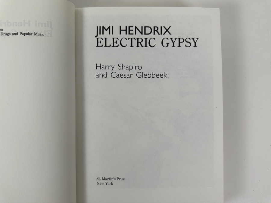 Just Added - 1991 First U.S. Edition Hardcover Book Jimi Hendrix's 'Electric Gypsy' Biography [Photo 2]