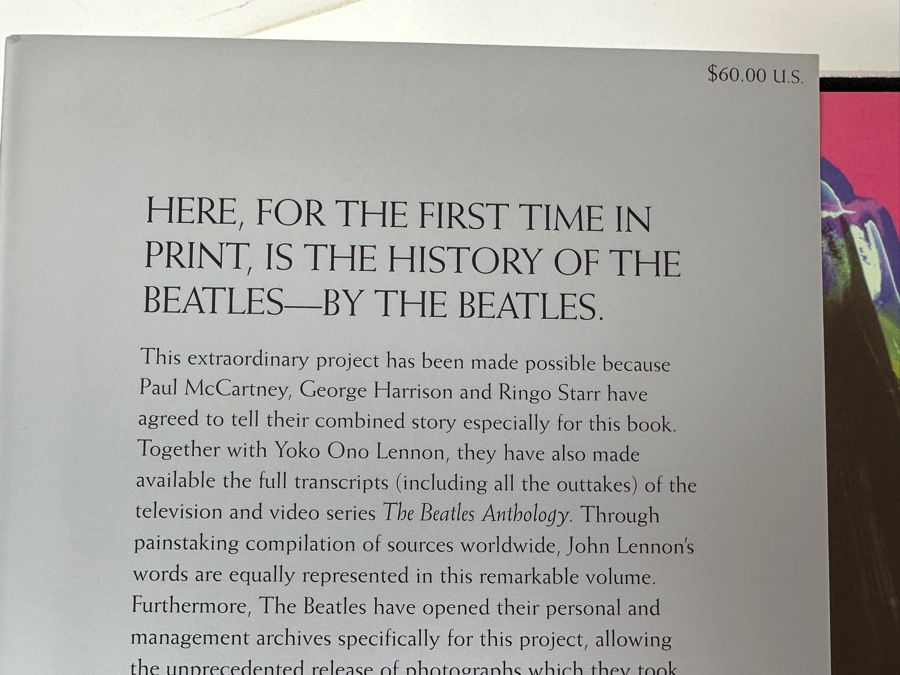 Just Added - First Edition Hardcover Book The Beatles Anthology: A Definitive History Of The Iconic Band, Told By Themselves [Photo 2]
