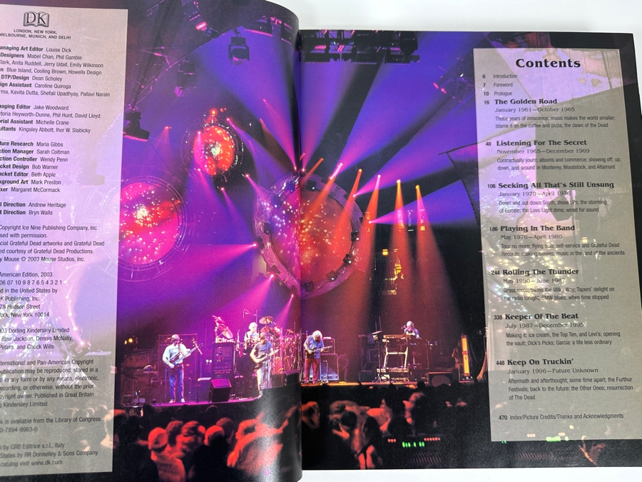 Just Added - 2003 First American Edition Hardcover Book Grateful Dead: The Illustrated Trip Produced With Grateful Dead Productions Foreword By Robert Hunter [Photo 6]
