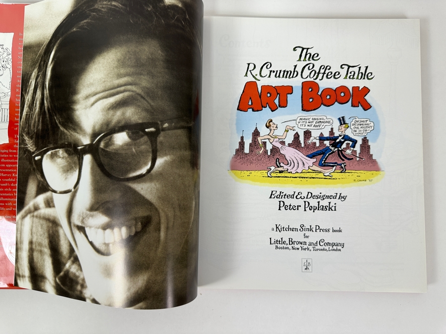 Just Added - 1997 First Edition Hardcover Book The R. Crumb Coffee Table Art Book Showcases Crumb's Whole Career, From Shack To Chateau, Featuring Original, Outrageous, And Ground-Breaking Works [Photo 3]