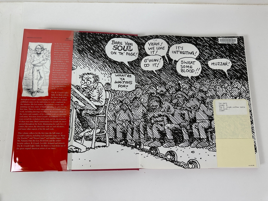 Just Added - 1997 First Edition Hardcover Book The R. Crumb Coffee Table Art Book Showcases Crumb's Whole Career, From Shack To Chateau, Featuring Original, Outrageous, And Ground-Breaking Works [Photo 2]