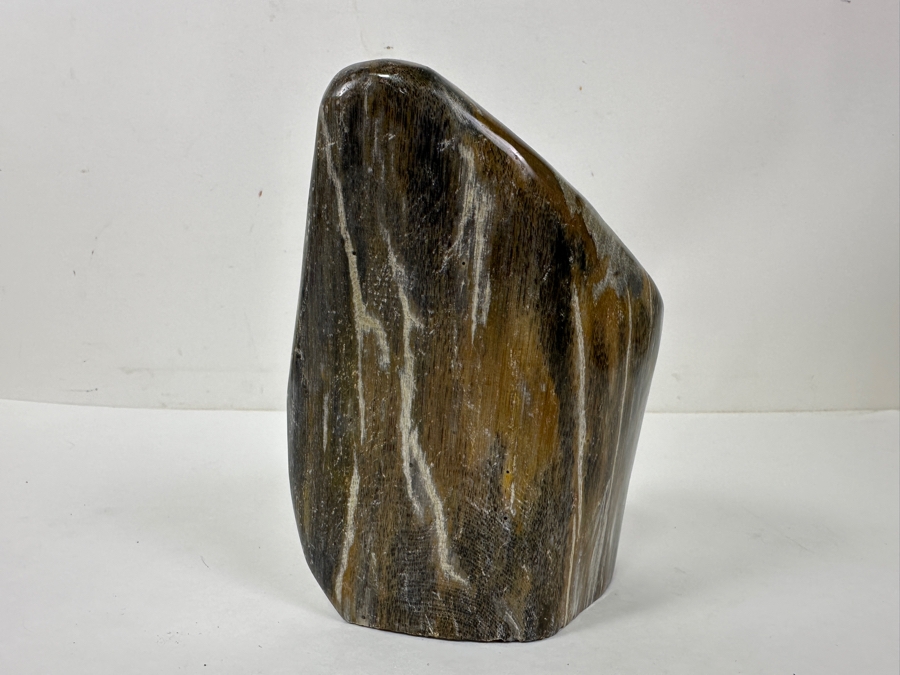 Just Added - Organic Glossy Petrified Wood Sculpture 7'H [Photo 3]