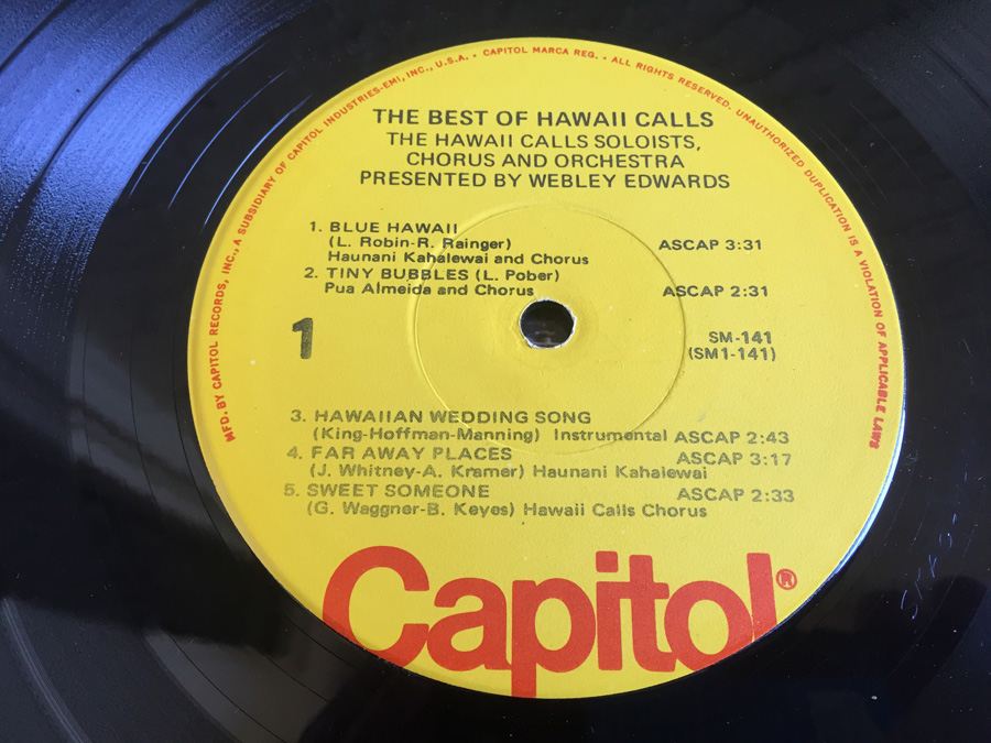 Webley Edwards Presents Hawaii Calls - The Best Of Hawaii Calls - Capitol Records ‎- SM-141 [Photo 4]