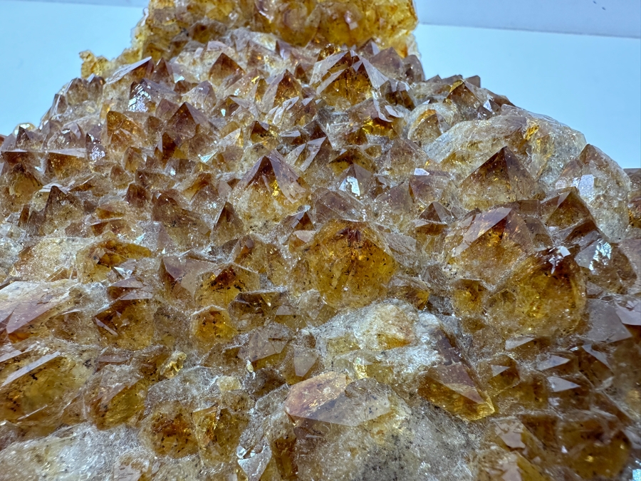 Just Added - Stunning Cluster Of Golden-Brown Citrine Crystals 10.5' X 8.5' [Photo 5]